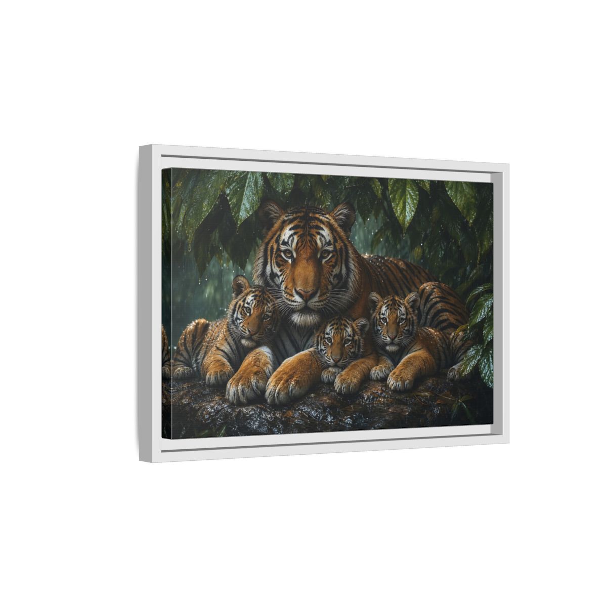 Side Mockup 4. Abstract shown as stretched canvas wall art