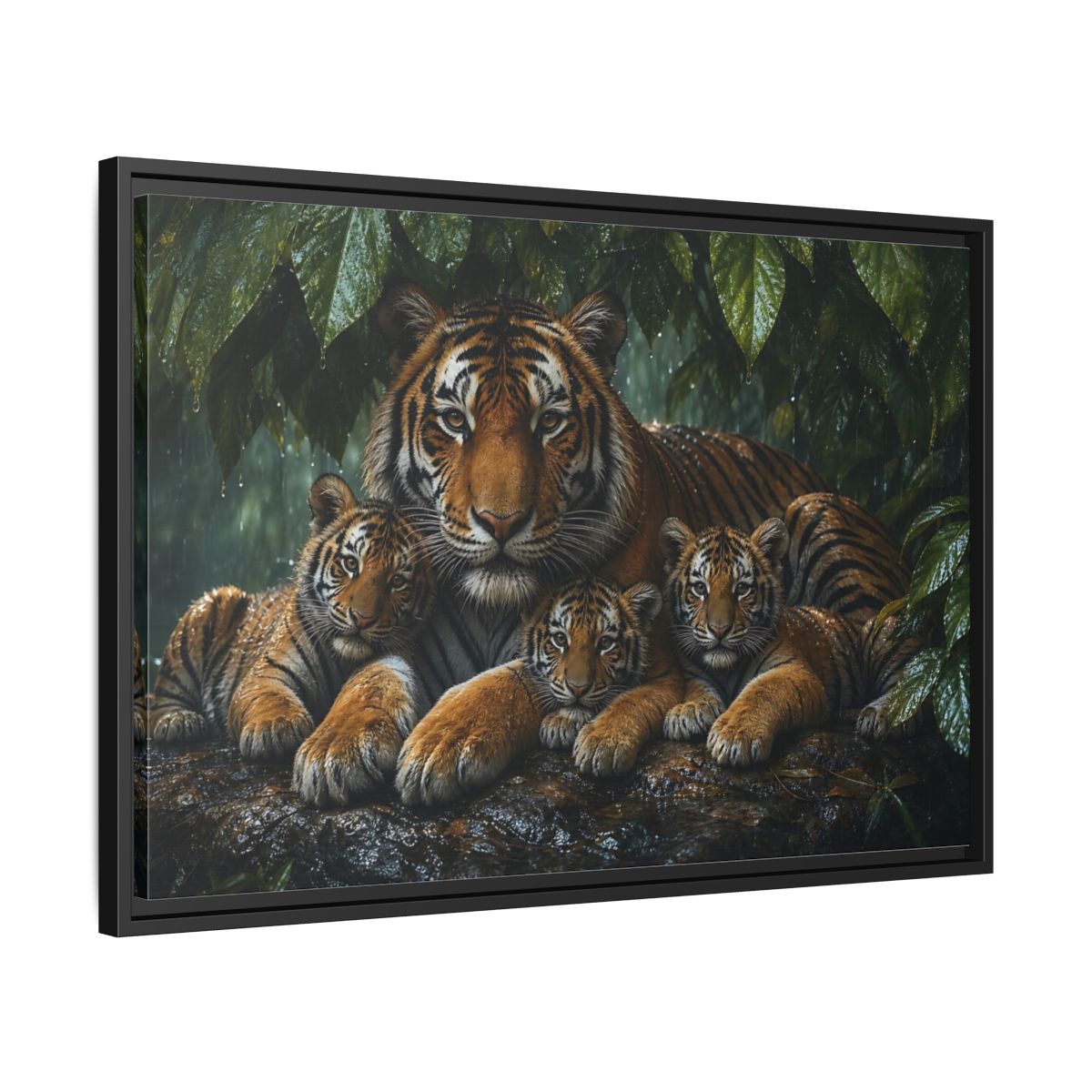 Side Mockup 14. Abstract shown as stretched canvas wall art