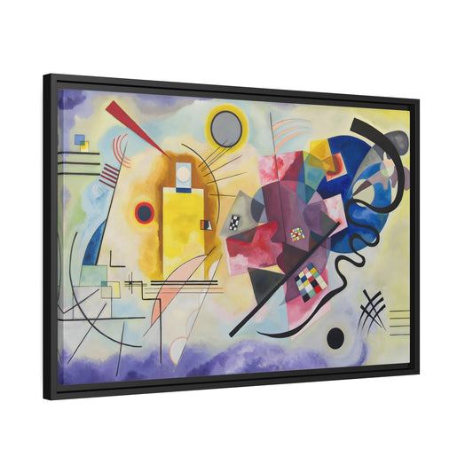 Abstract Canvas Wall Art Print - Yellow Red Blue by Kandinsky