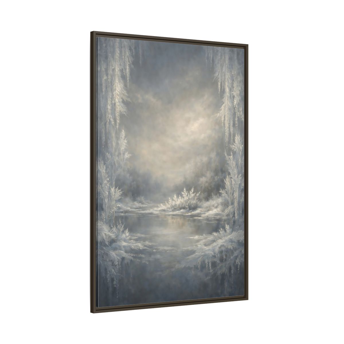 Side Mockup 8. Abstract shown as stretched canvas wall art