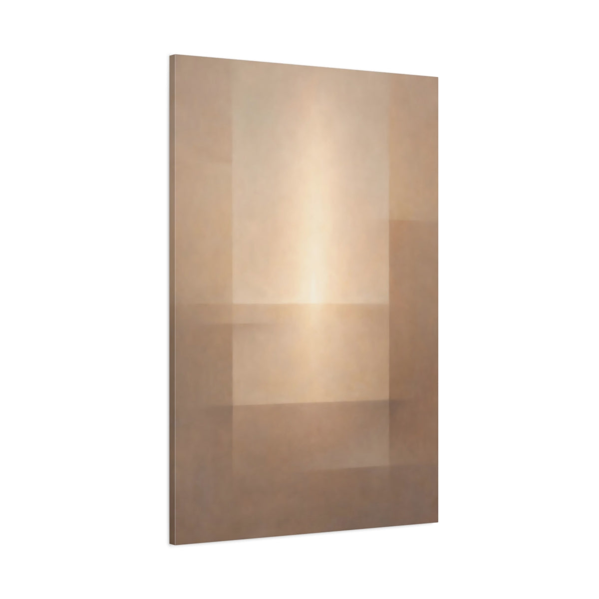 Main Mockup. Abstract Geometric Abstract Brown Beige Abstract shown as stretched canvas wall art