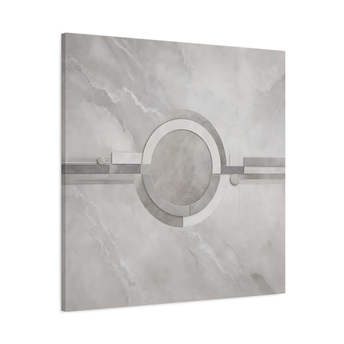 Main Mockup. Abstract Geometric Shapes Gray Geometric shown as stretched canvas wall art