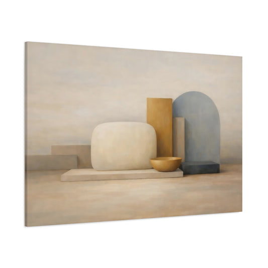 Main Mockup. Abstract Geometric Shapes Neutral Abstract Shapes shown as stretched canvas wall art