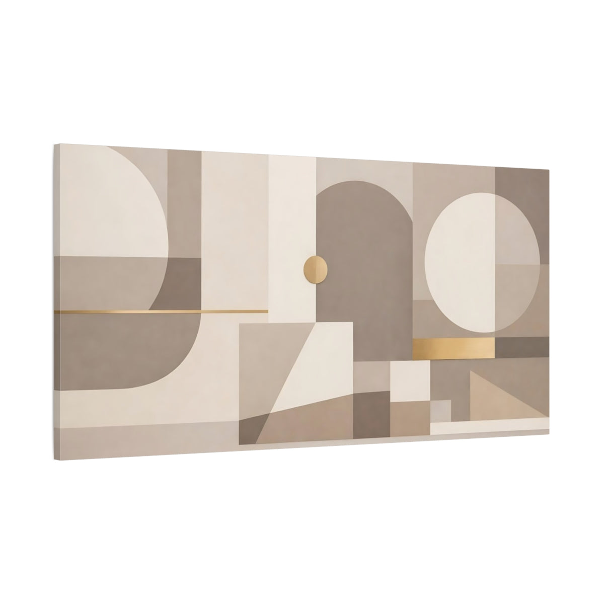 Main Mockup. Abstract Geometric Shapes Neutral Geometric shown as stretched canvas wall art