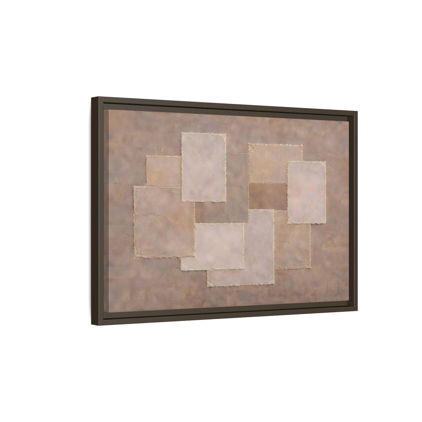 Abstract Geometric Wabi Sabi - Framed Canvas Wall Art Print - YesArtYes