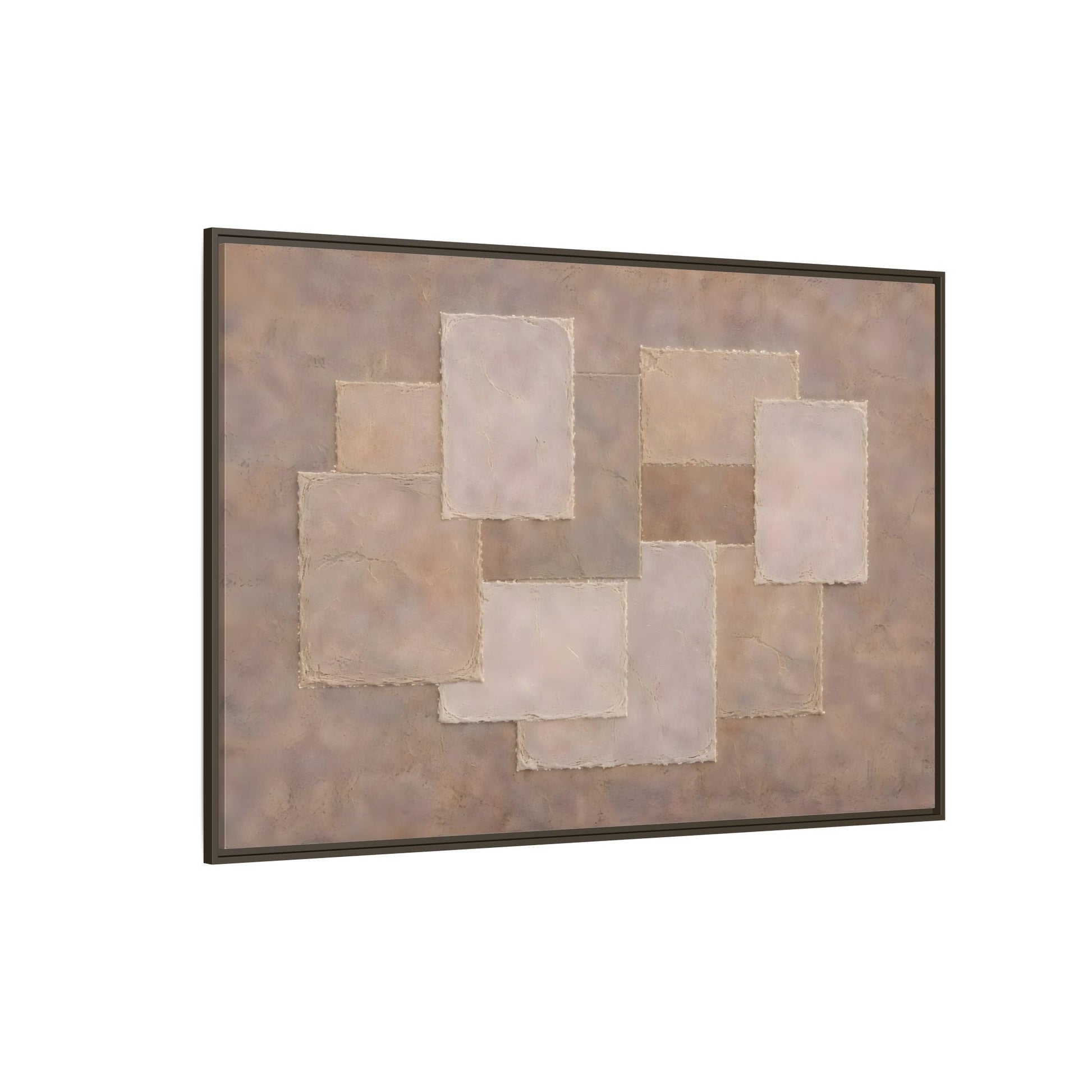 Abstract Geometric Wabi Sabi - Framed Canvas Wall Art Print - YesArtYes