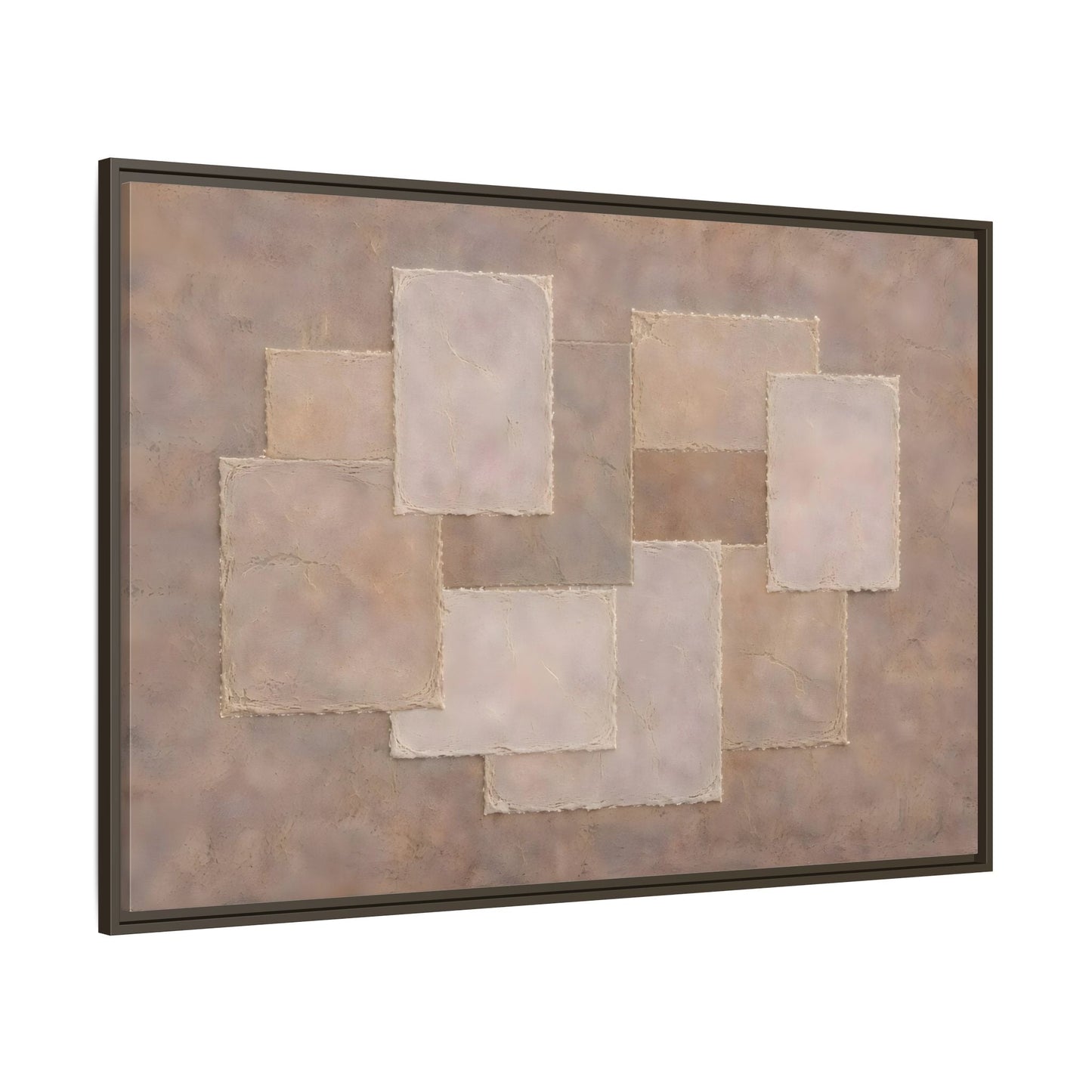 Abstract Geometric Wabi Sabi - Framed Canvas Wall Art Print - YesArtYes