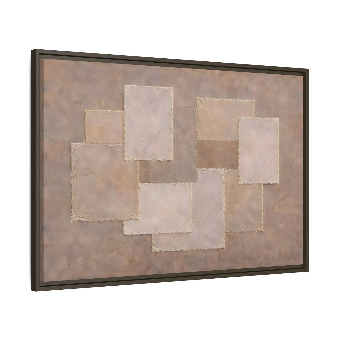 Abstract Geometric Wabi Sabi - Framed Canvas Wall Art Print - YesArtYes