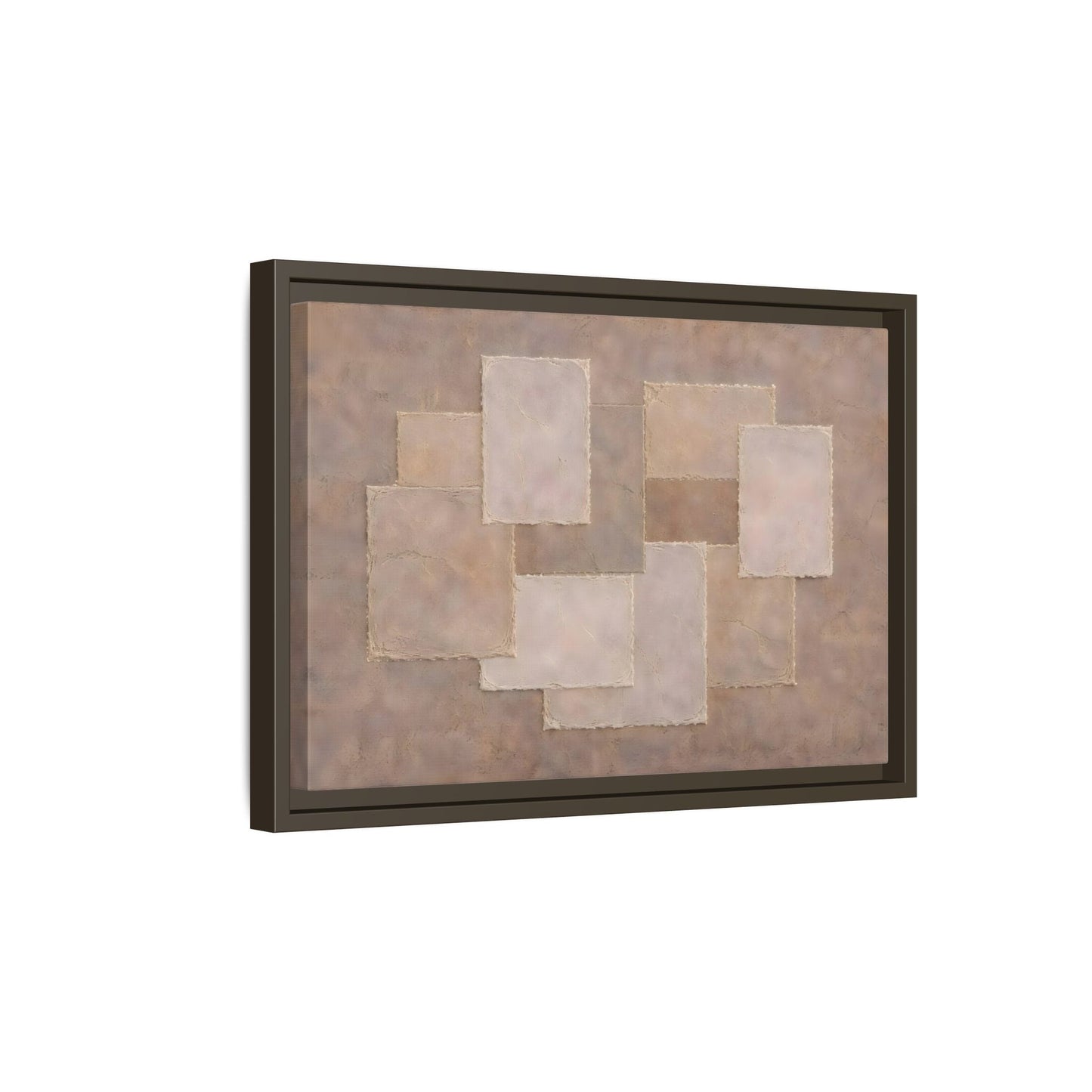 Abstract Geometric Wabi Sabi - Framed Canvas Wall Art Print - YesArtYes