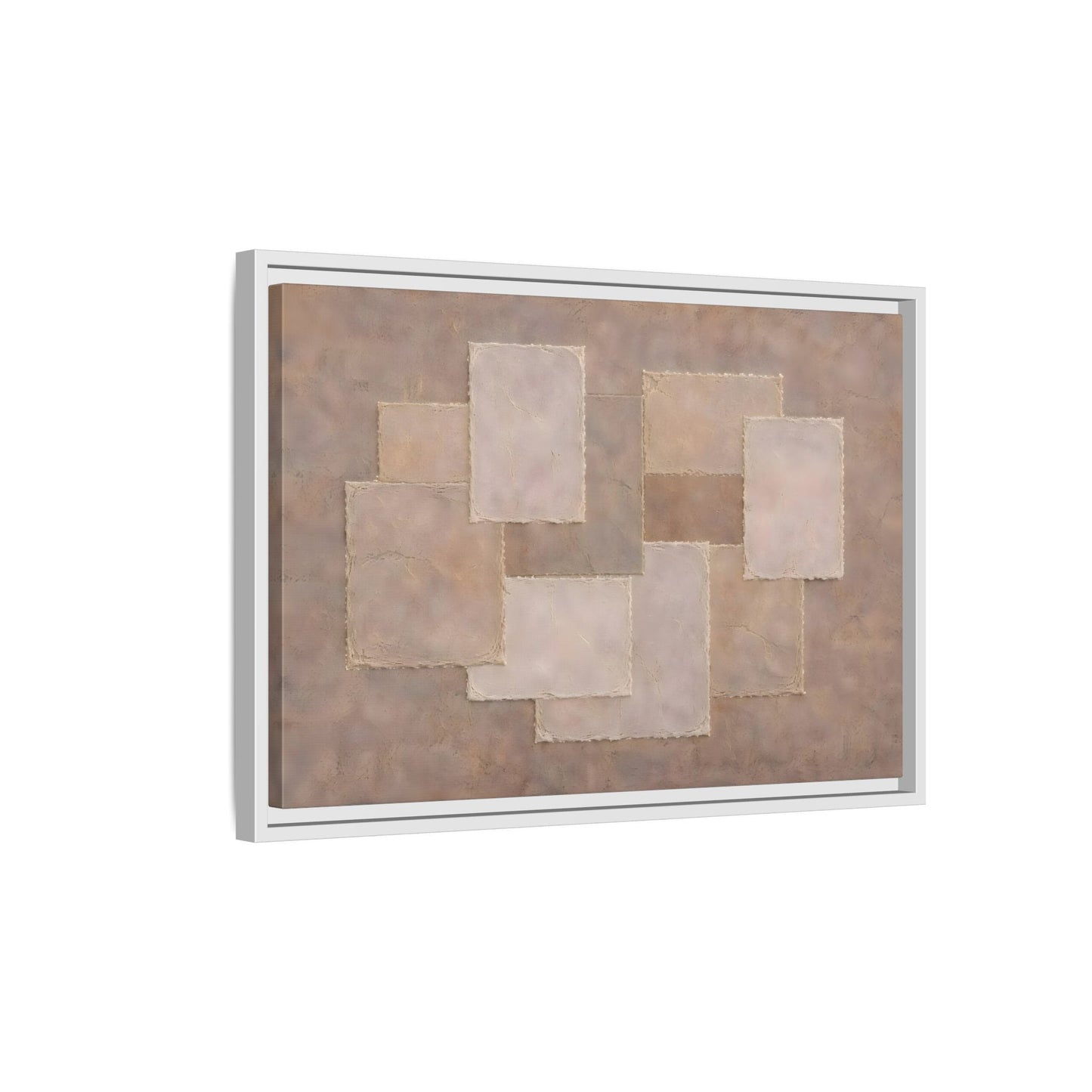 Abstract Geometric Wabi Sabi - Framed Canvas Wall Art Print - YesArtYes