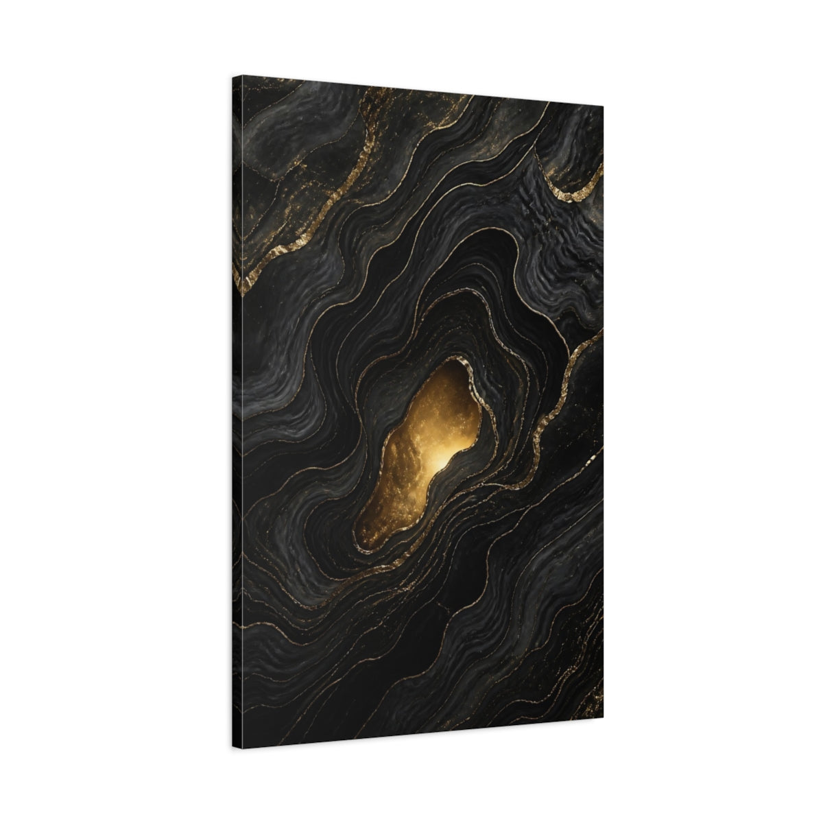 Main Mockup. Abstract Gold Portal shown as canvas print