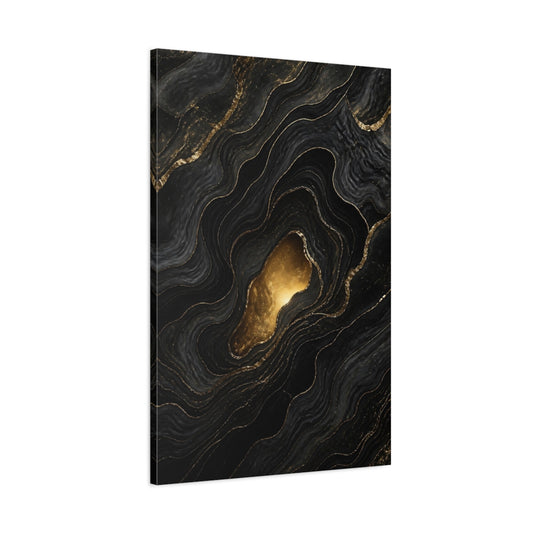 Main Mockup. Abstract Gold Portal shown as canvas print