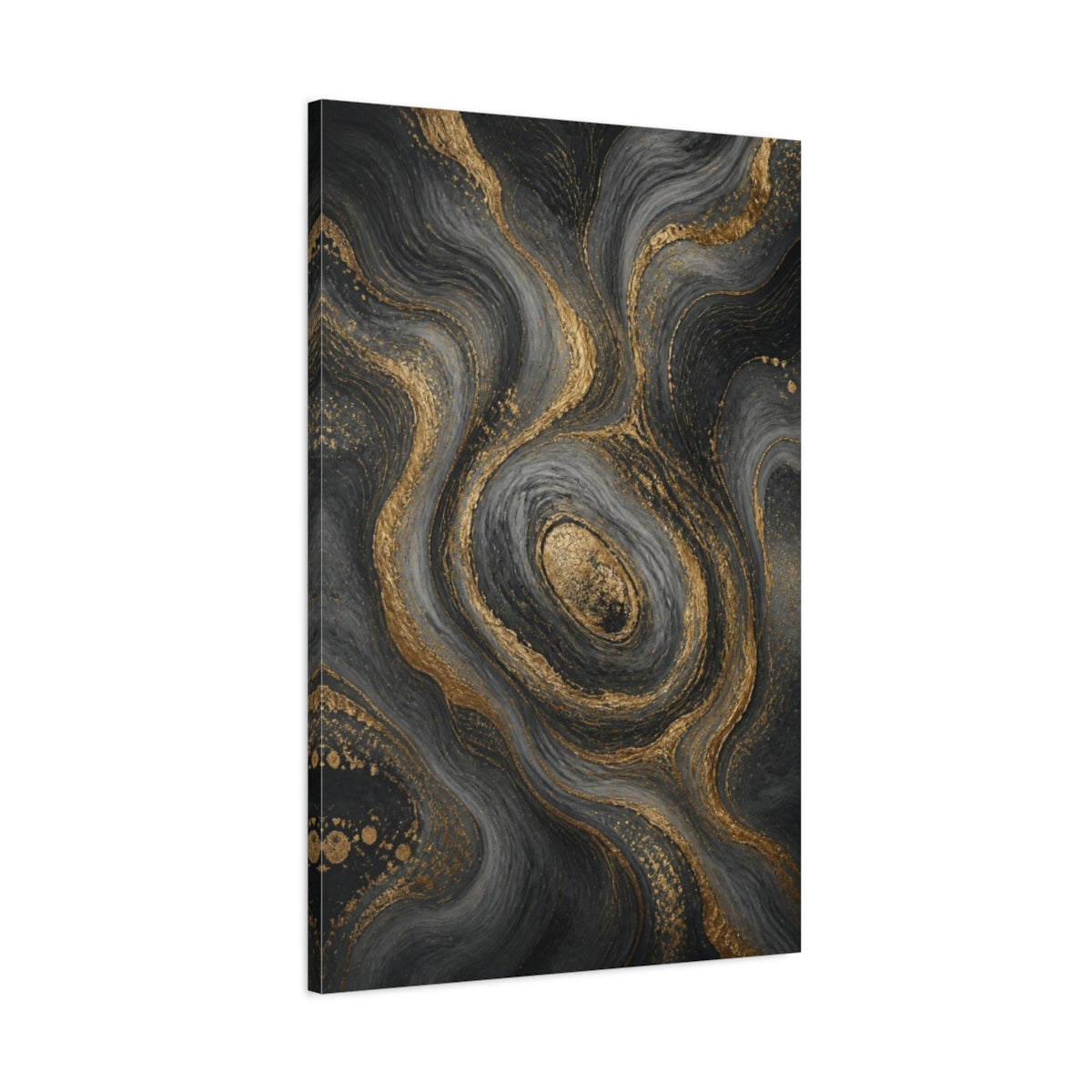 Main Mockup. Abstract Gold Veins shown as canvas print