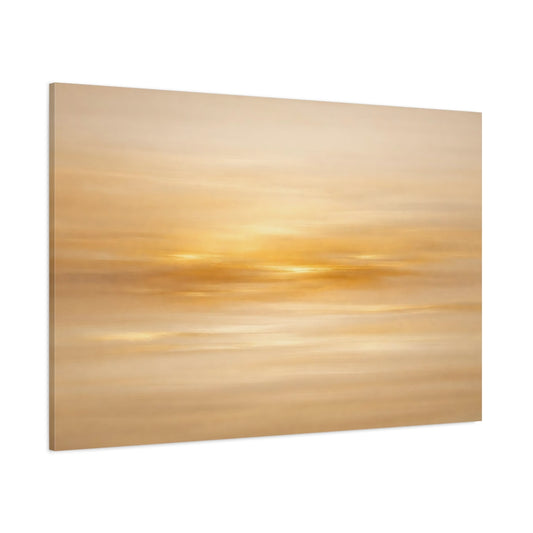 Main Mockup. Abstract Golden Light Golden Abstract shown as stretched canvas wall art