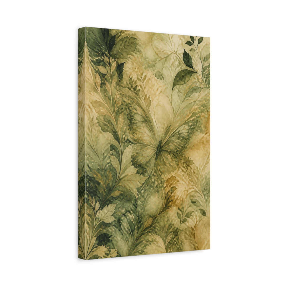 Side Mockup 4. Abstract Hidden Butterfly shown as canvas print