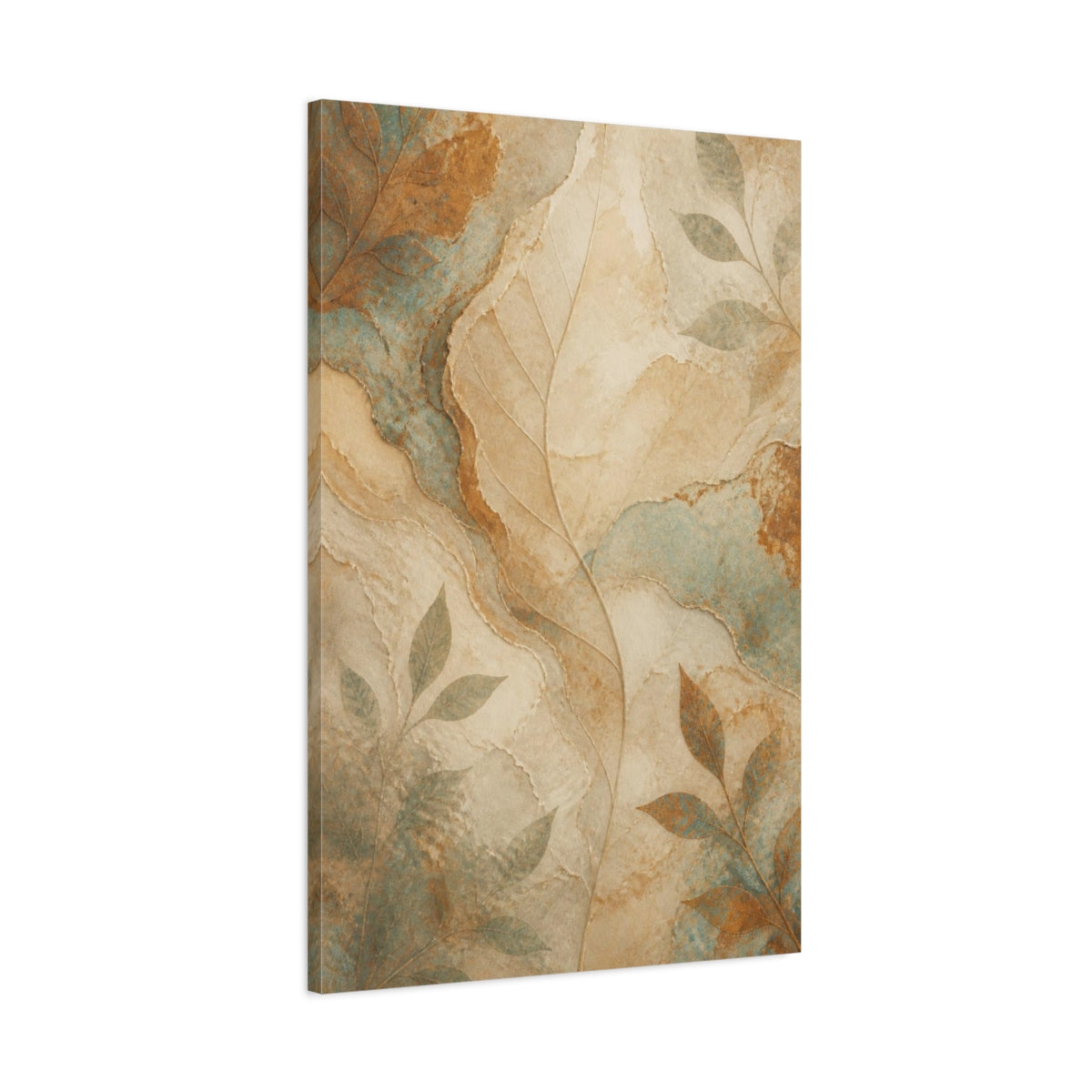 Main Mockup. Abstract Hidden Leaf Vein shown as canvas print