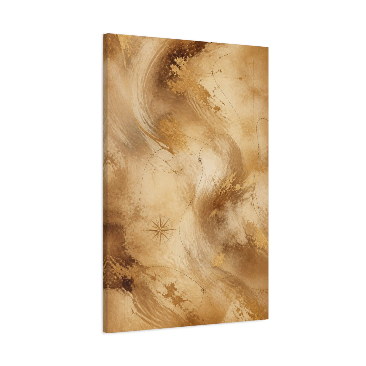 Main Mockup. Abstract Hidden Map shown as canvas print