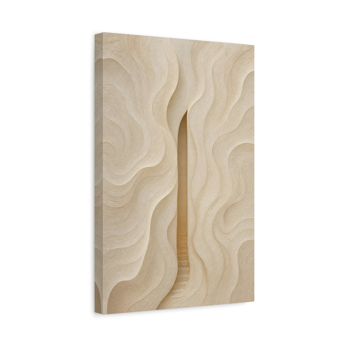 Side Mockup 4. Abstract Hidden Passage shown as canvas print