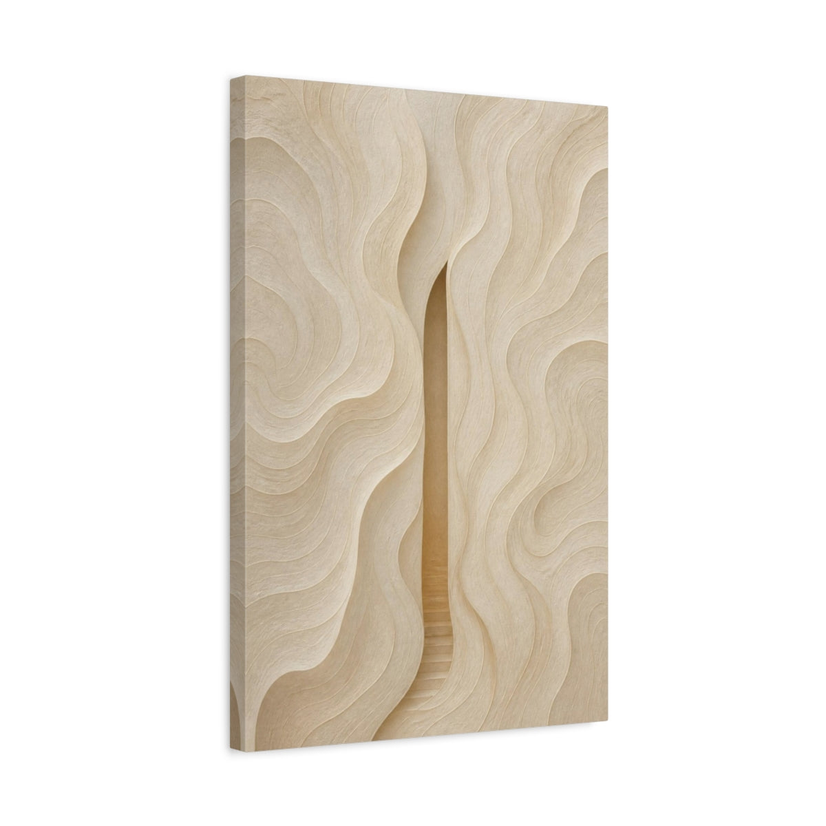 Side Mockup 3. Abstract Hidden Passage shown as canvas print