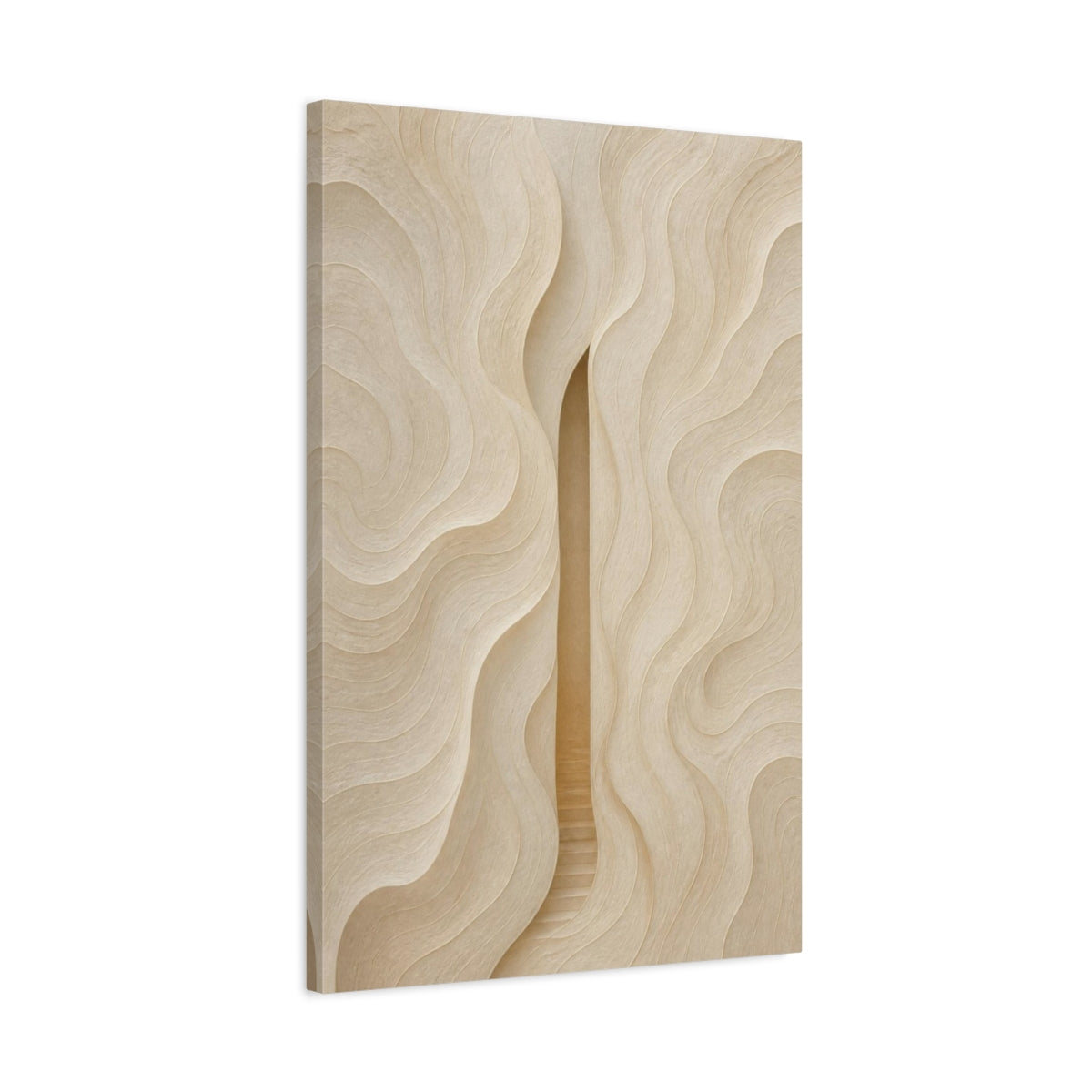 Side Mockup 2. Abstract Hidden Passage shown as canvas print