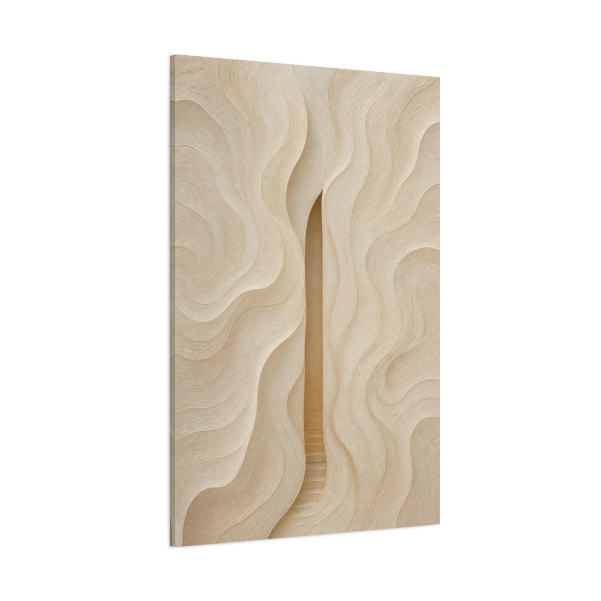 Side Mockup 1. Abstract Hidden Passage shown as canvas print