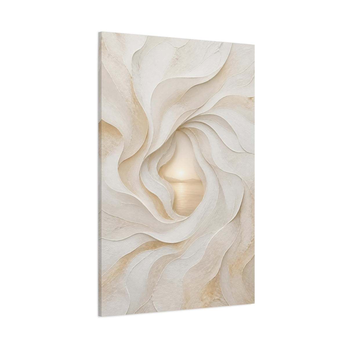 Side Mockup 1. Abstract Hidden Portal shown as canvas print