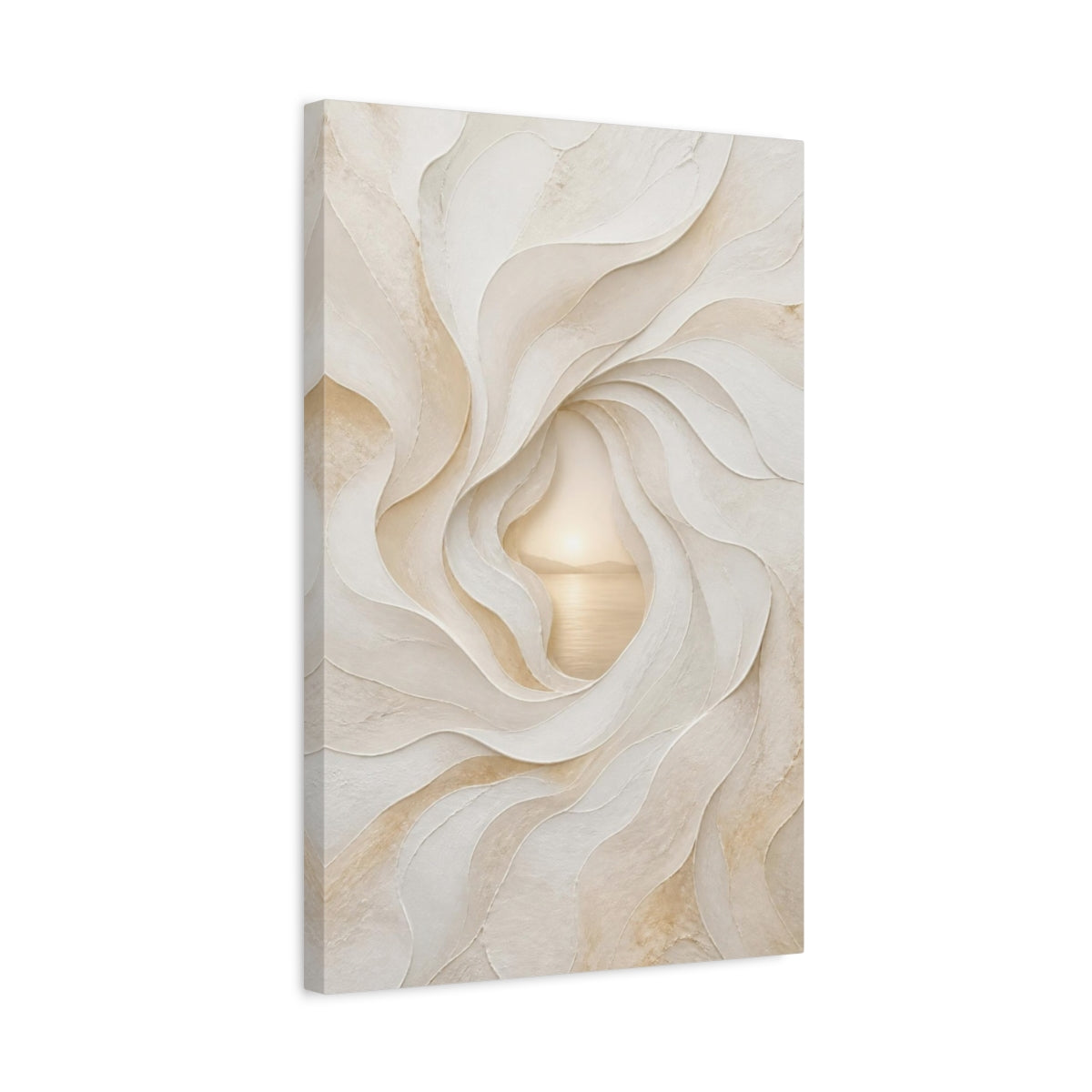 Side Mockup 3. Abstract Hidden Portal shown as canvas print