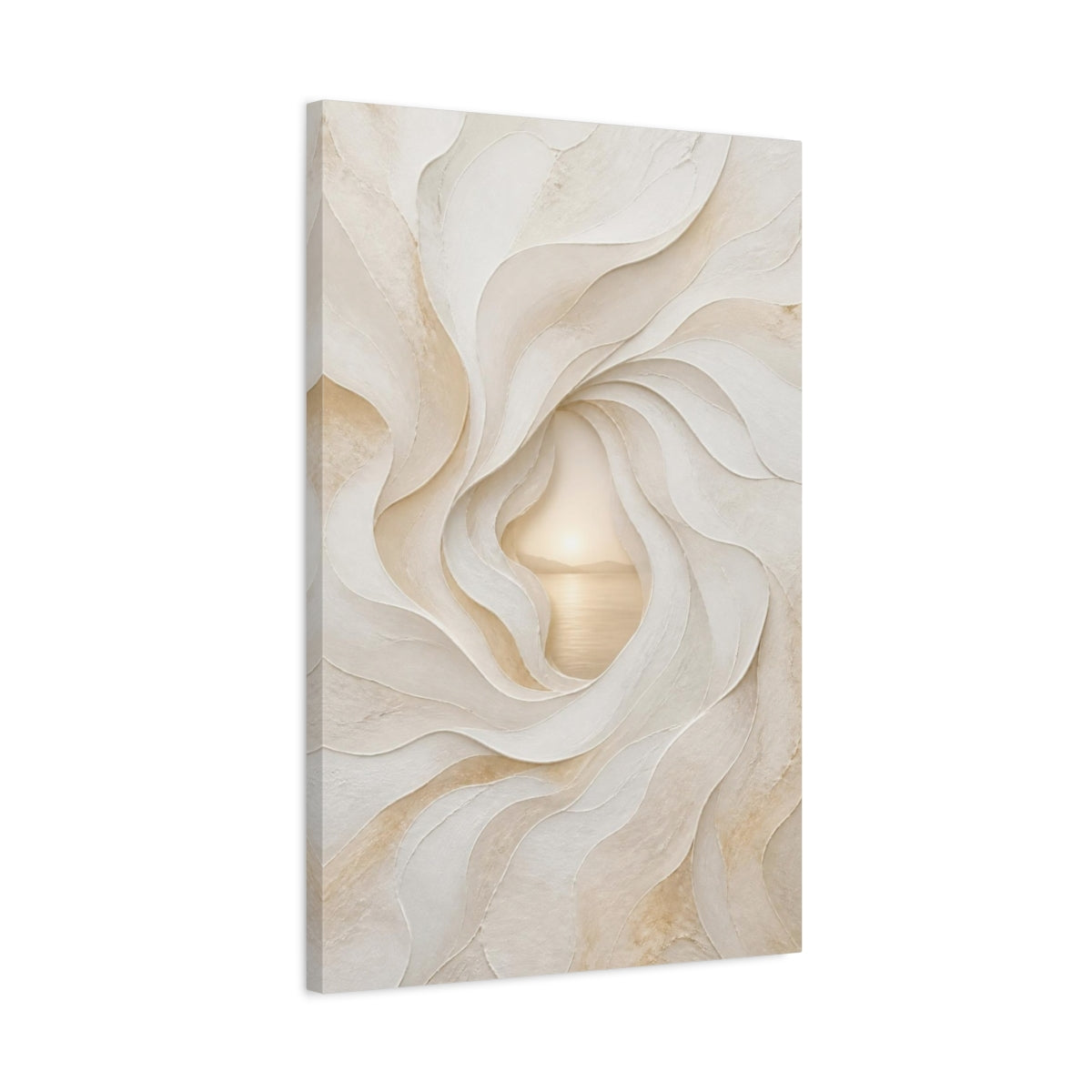 Side Mockup 2. Abstract Hidden Portal shown as canvas print