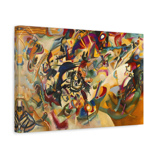 Abstract Kandinsky Canvas Wall Art Painting Reproduction - Composition VII - YesArtYes