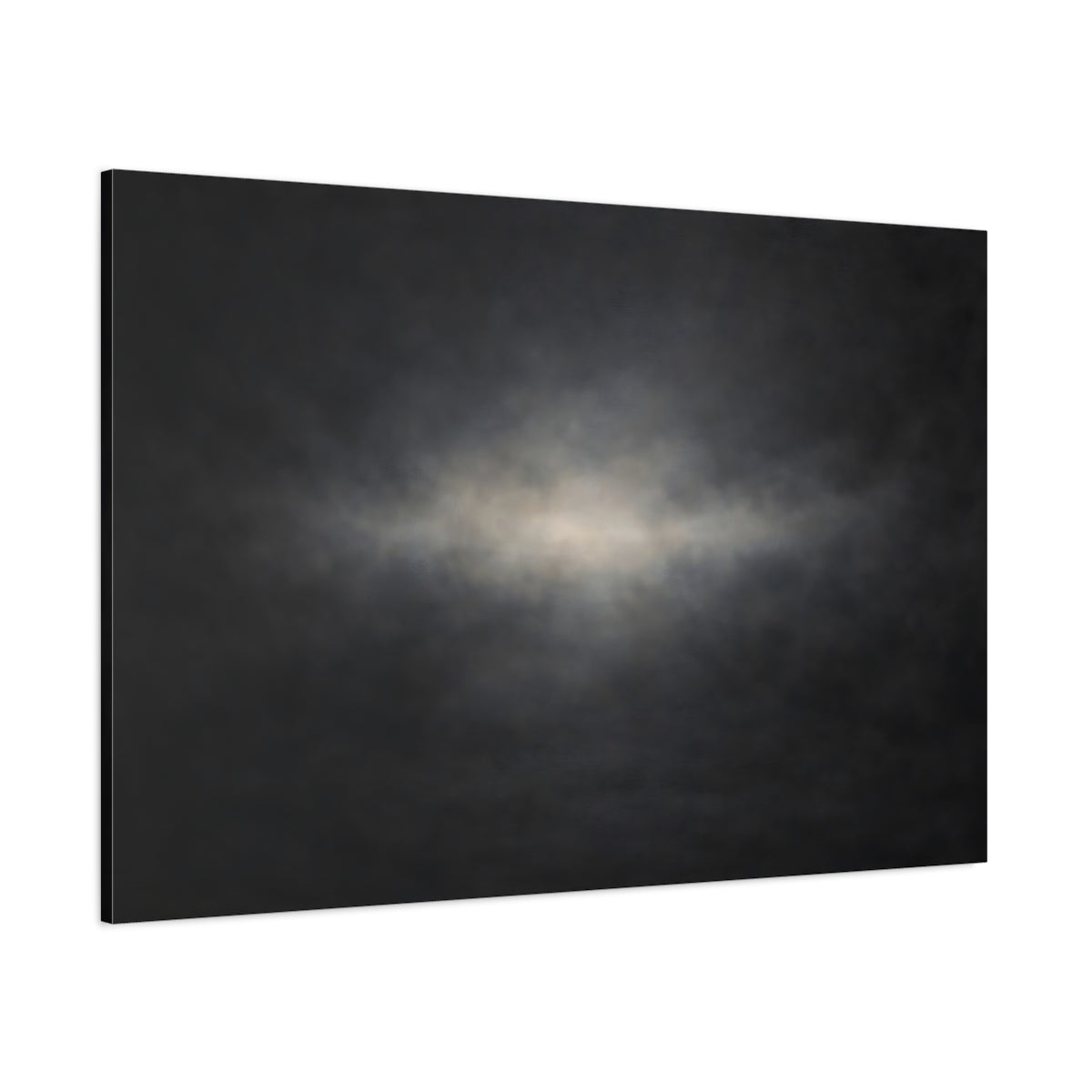 Main Mockup. Abstract Light Glow Dark Abstract shown as stretched canvas wall art
