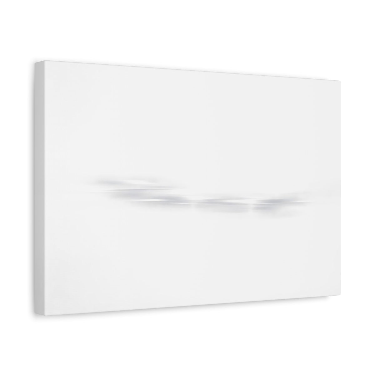Side Mockup 4. Abstract Abstract Lines White And Grey shown as stretched canvas wall art