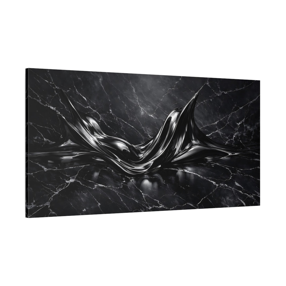 Abstract Liquid Dark - Canvas Wall Art Print - YesArtYes