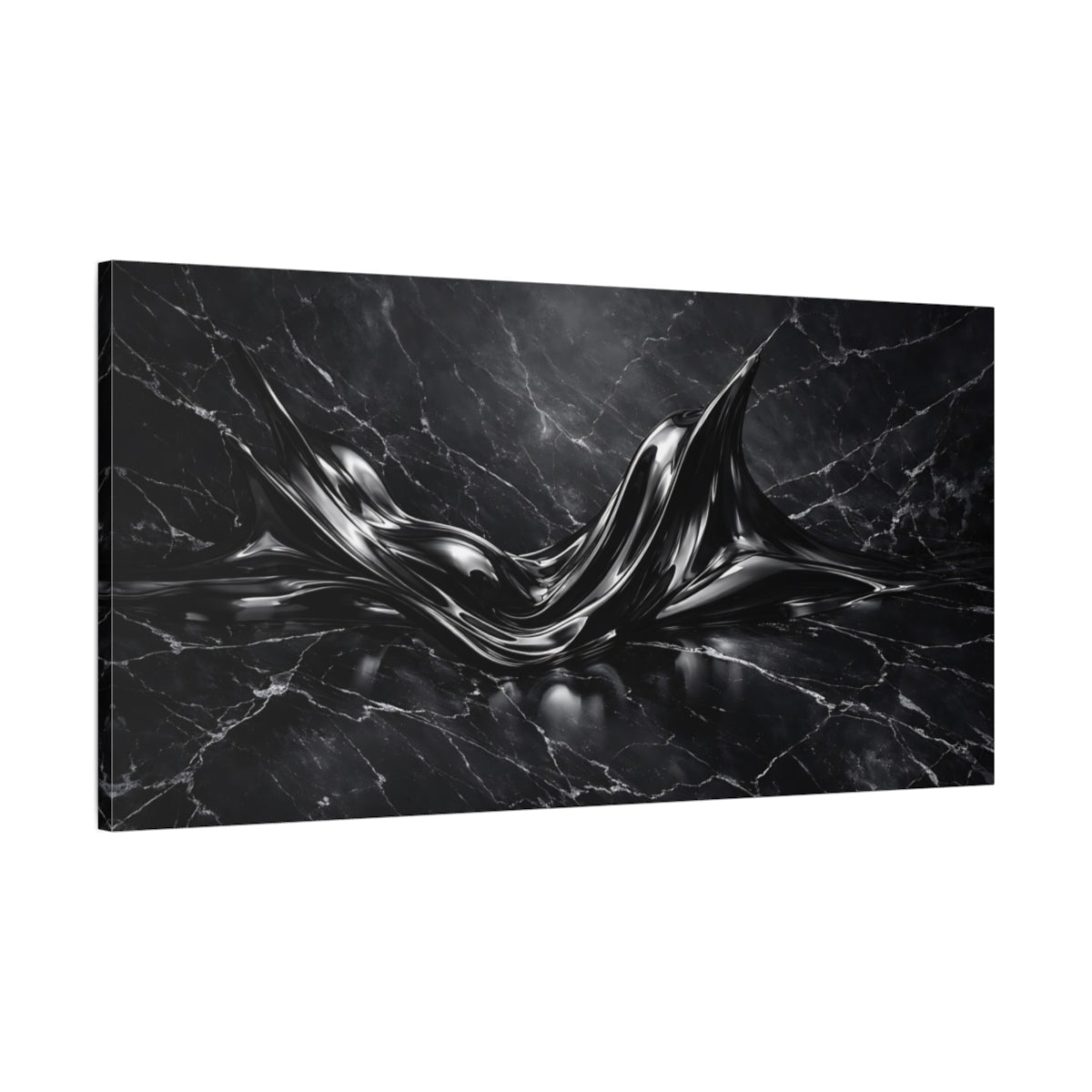 Abstract Liquid Dark - Canvas Wall Art Print - YesArtYes