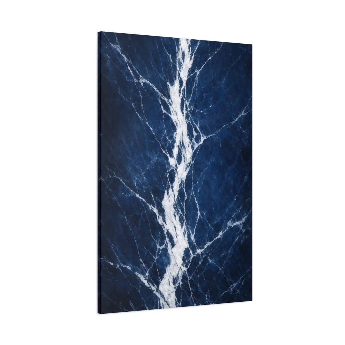 Main Mockup. Abstract Marble Texture Blue Marble shown as stretched canvas wall art