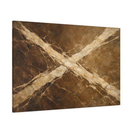 Main Mockup. Abstract Marble Texture Brown Marble shown as stretched canvas wall art