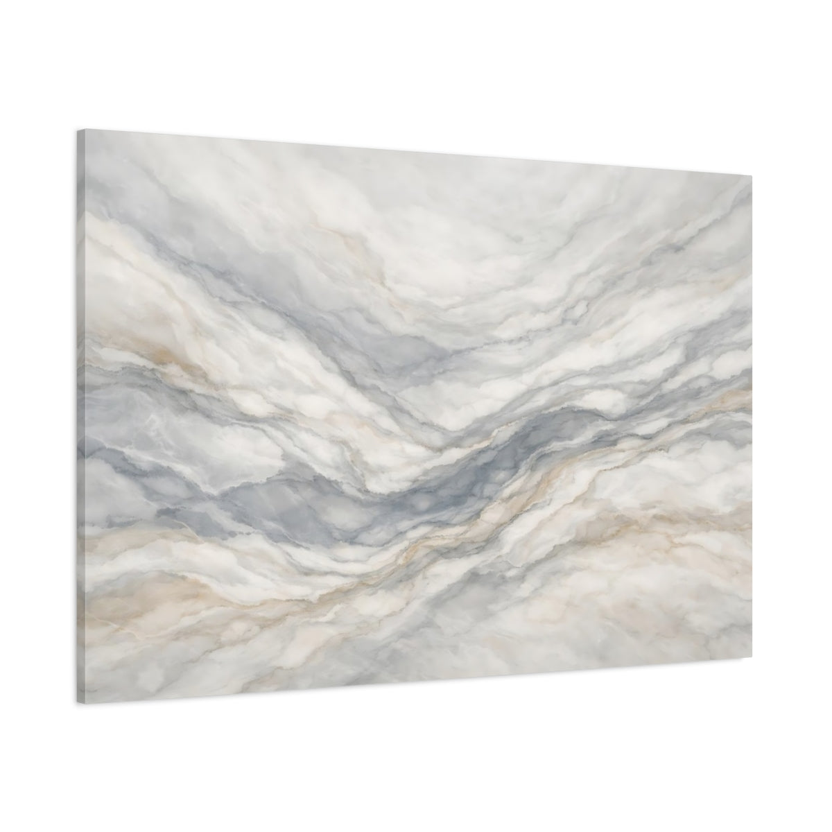 Main Mockup. Abstract Marble Texture Gray Gold Marble shown as stretched canvas wall art