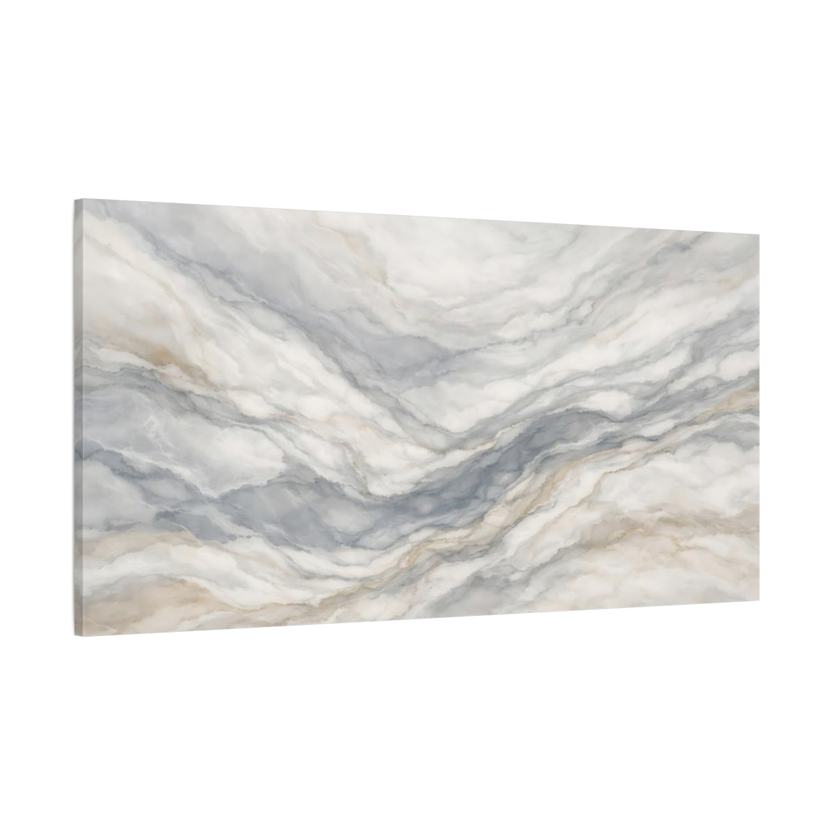Main Mockup. Abstract Marble Texture Gray Marble Pattern shown as stretched canvas wall art