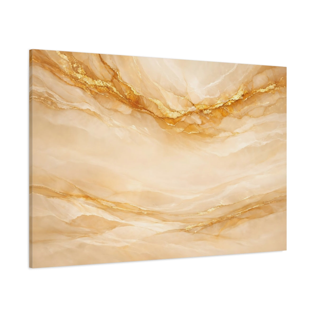 Main Mockup. Abstract Marble Veins Gold Marble Abstract shown as stretched canvas wall art