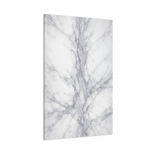 Main Mockup. Abstract Marble White And Grey Marble shown as stretched canvas wall art