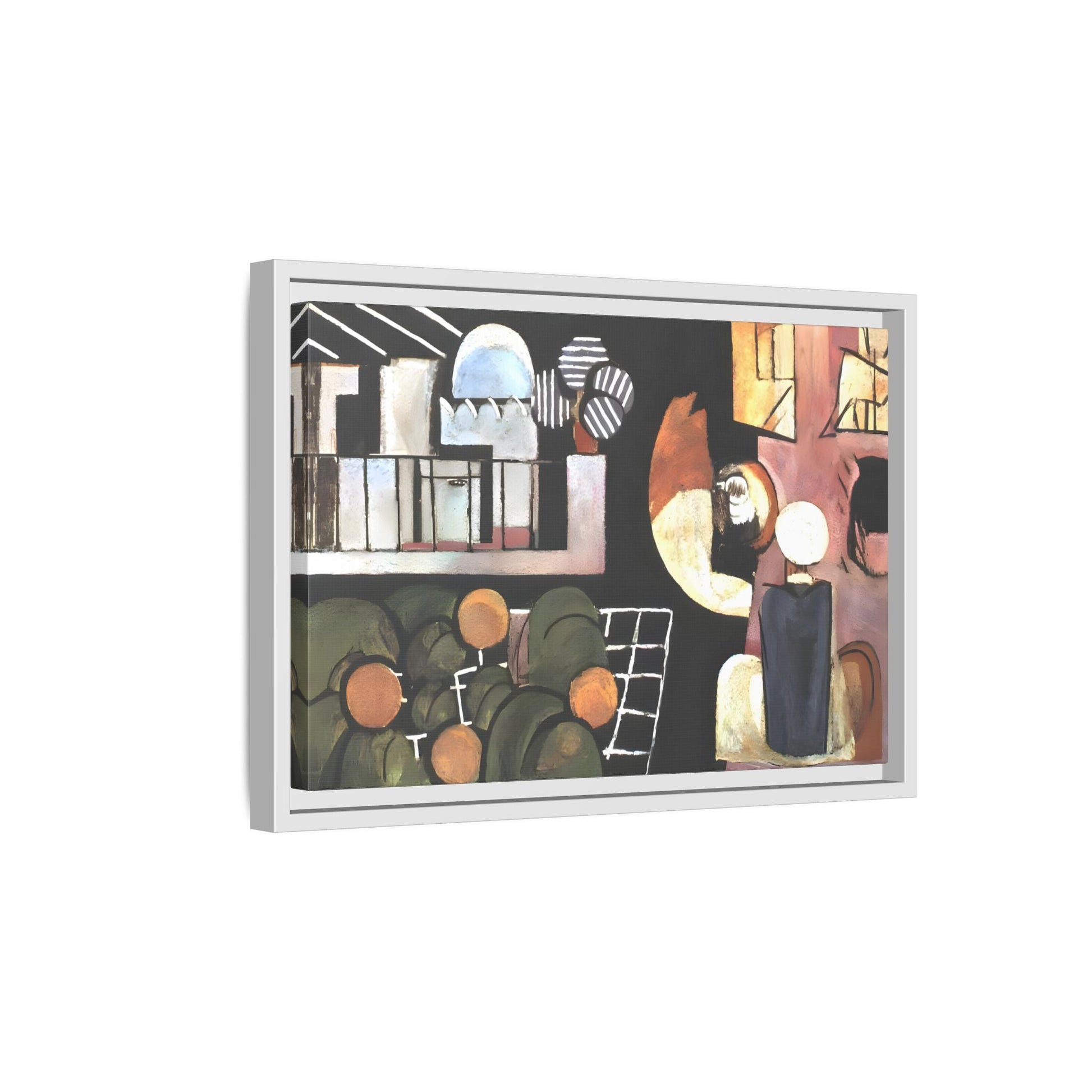 Abstract Moroccans Canvas - Large Framed Matisse Wall Art Print - YesArtYes