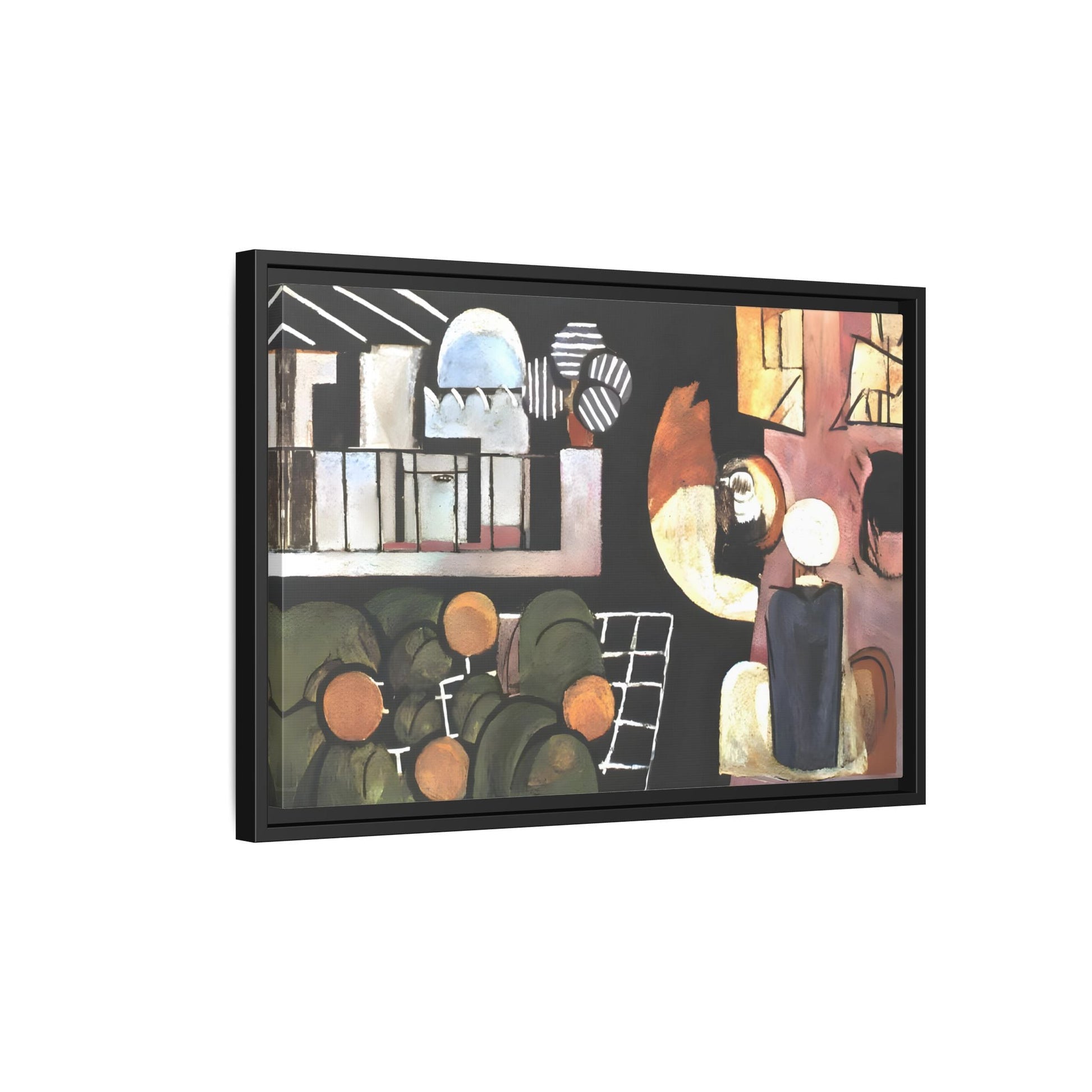 Abstract Moroccans Canvas - Large Framed Matisse Wall Art Print - YesArtYes