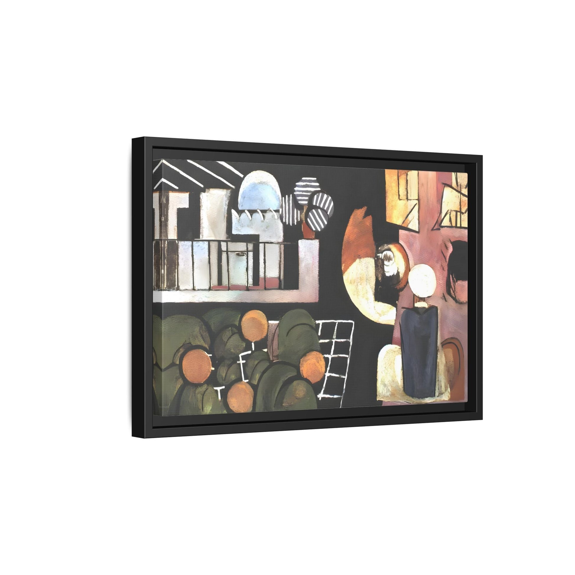 Abstract Moroccans Canvas - Large Framed Matisse Wall Art Print - YesArtYes