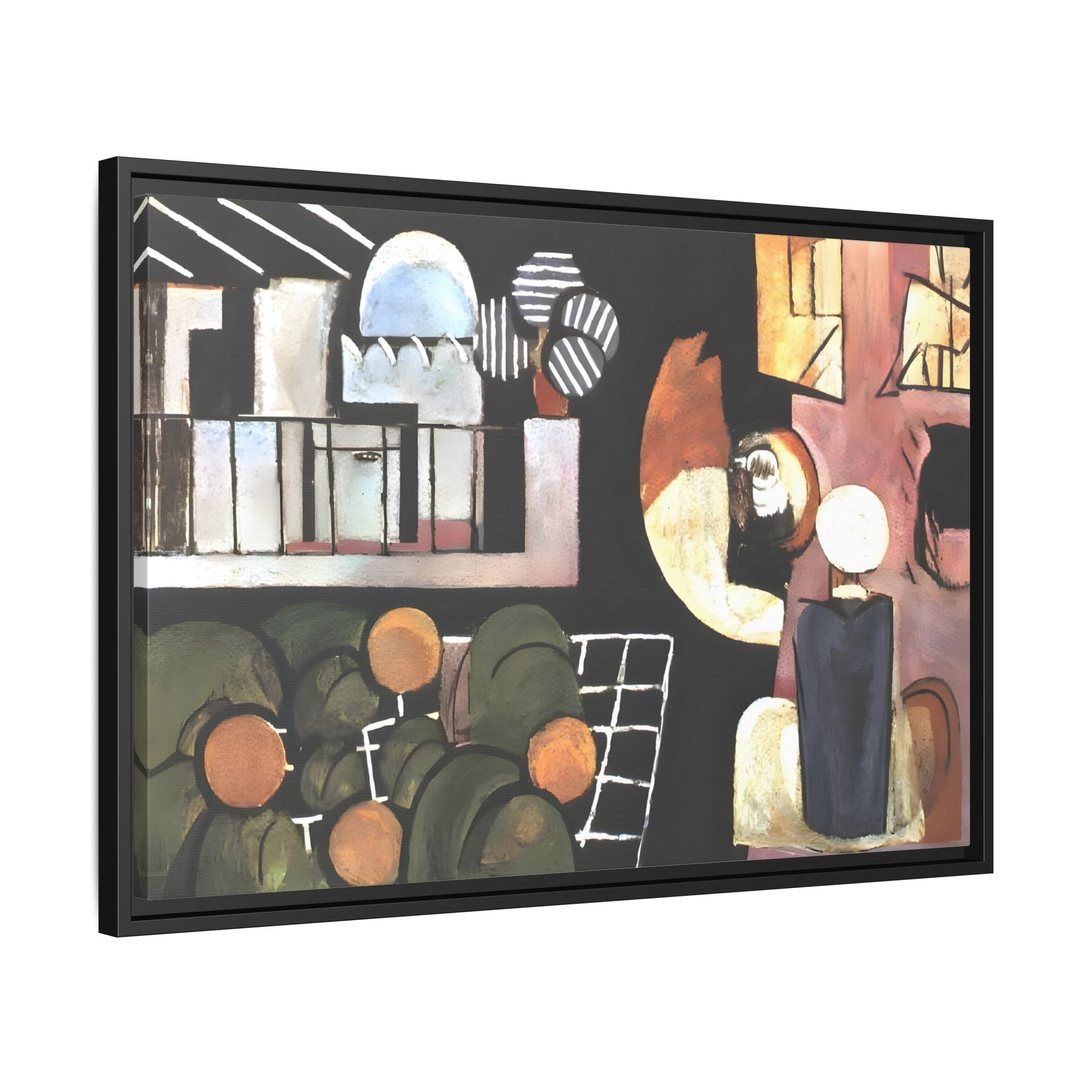 Abstract Moroccans Canvas - Large Framed Matisse Wall Art Print - YesArtYes