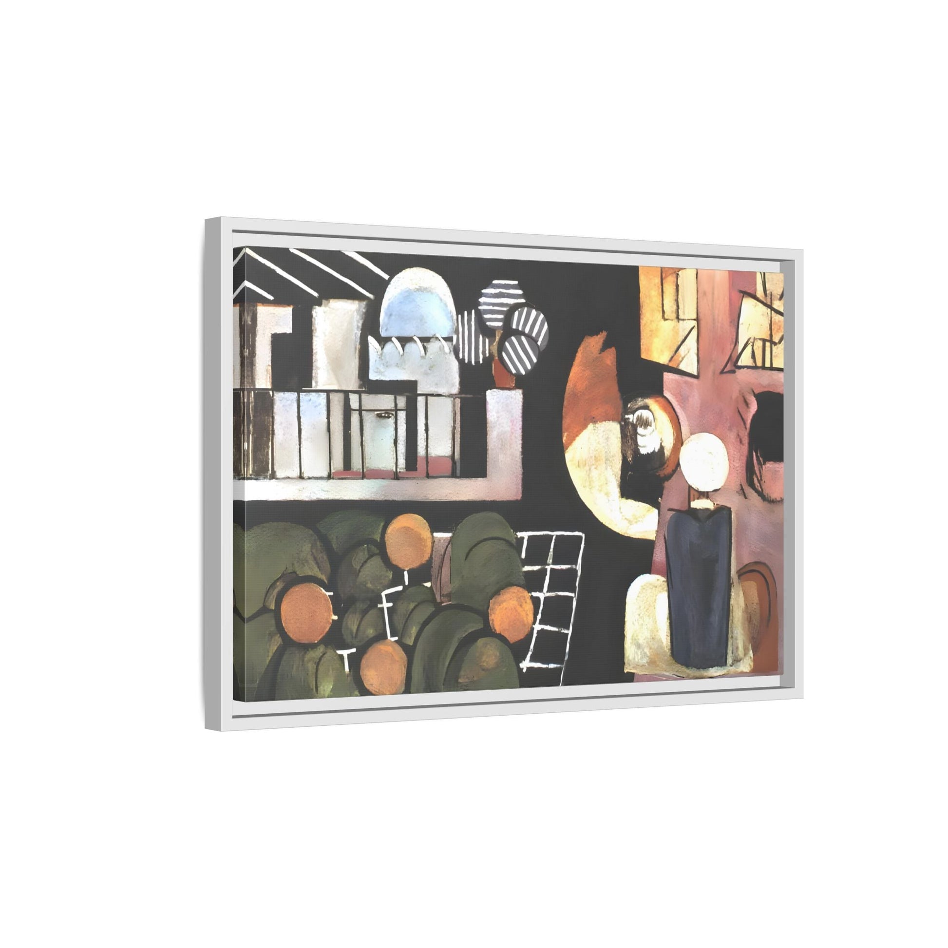Abstract Moroccans Canvas - Large Framed Matisse Wall Art Print - YesArtYes