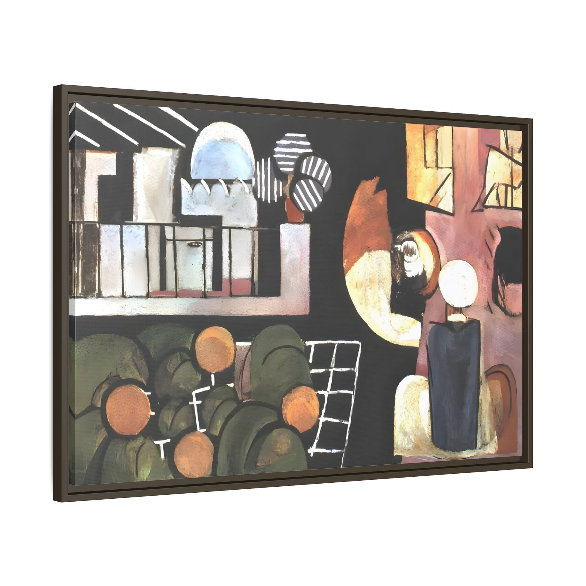 Abstract Moroccans Canvas - Large Framed Matisse Wall Art Print - YesArtYes
