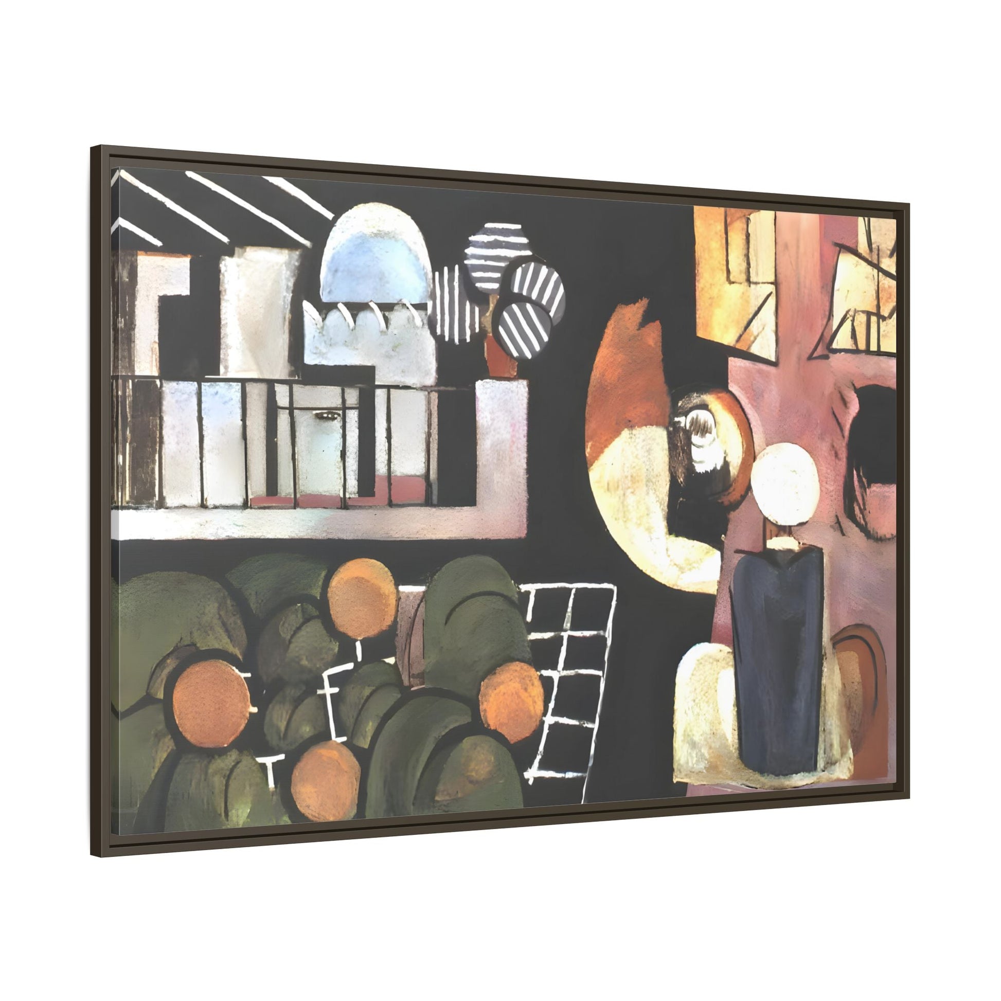 Abstract Moroccans Canvas - Large Framed Matisse Wall Art Print - YesArtYes