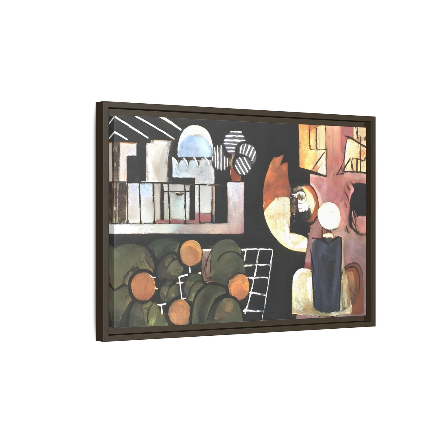 Abstract Moroccans Canvas - Large Framed Matisse Wall Art Print - YesArtYes
