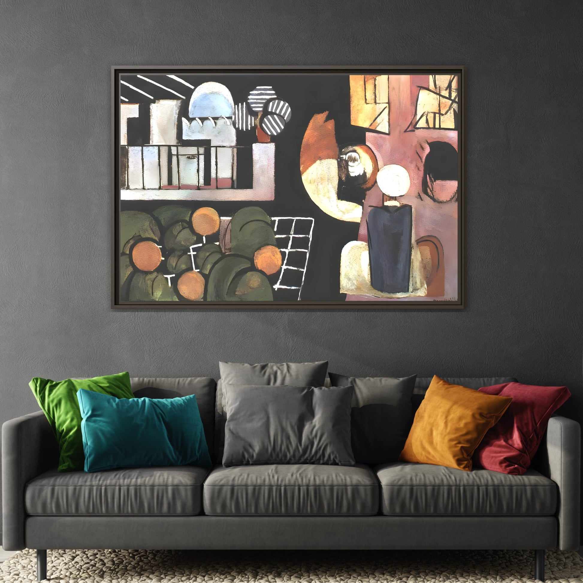 Abstract Moroccans Canvas Matisse Wall Art Decor Print