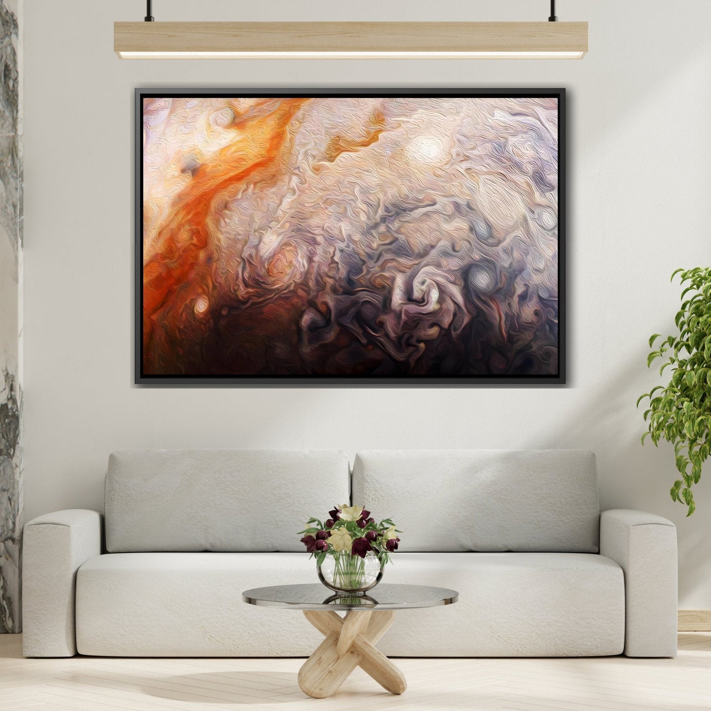 Abstract NASA Space Canvas Wall Art Print - Jupiter Picture