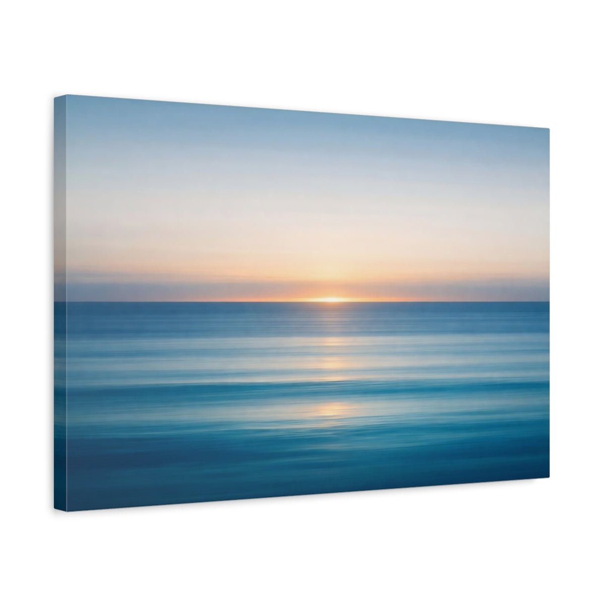 Abstract Ocean Horizon Sunset Nature - Canvas Wall Art Print - YesArtYes